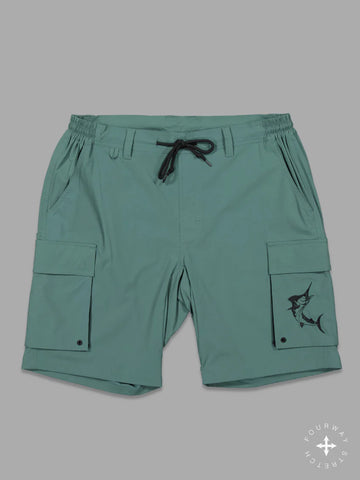 Angler Tech Cargo Shorts - Harbour Teal