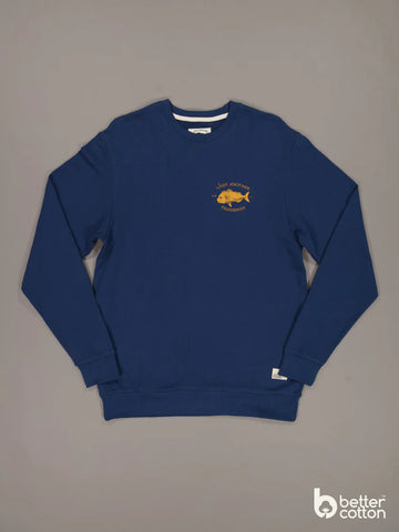 Snapper Logo Crew - Dark Denim