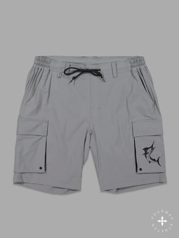 Angler Tech Cargo Shorts - Steel Gray