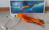 Hooker Comet Big Game Lure - Pearl Head - Afterburner skirts
