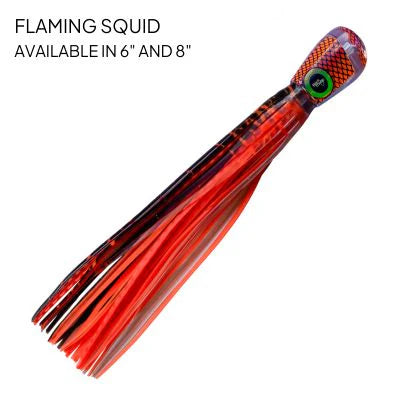 Black Magic Jonahs Kona XT6" - Flaming Squid, single rigged