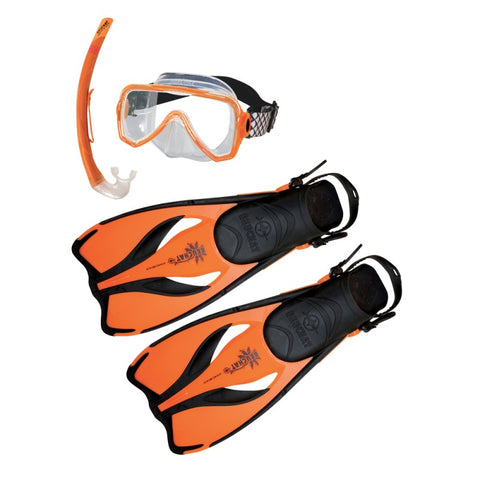 Beuchat Oceo Mask, Snorkel and Fin Set - Junior